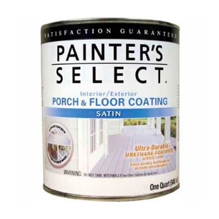 General Paint Painter's Select Urethane Fortified Satin Porch & Floor Coating, White, Quart - 112170